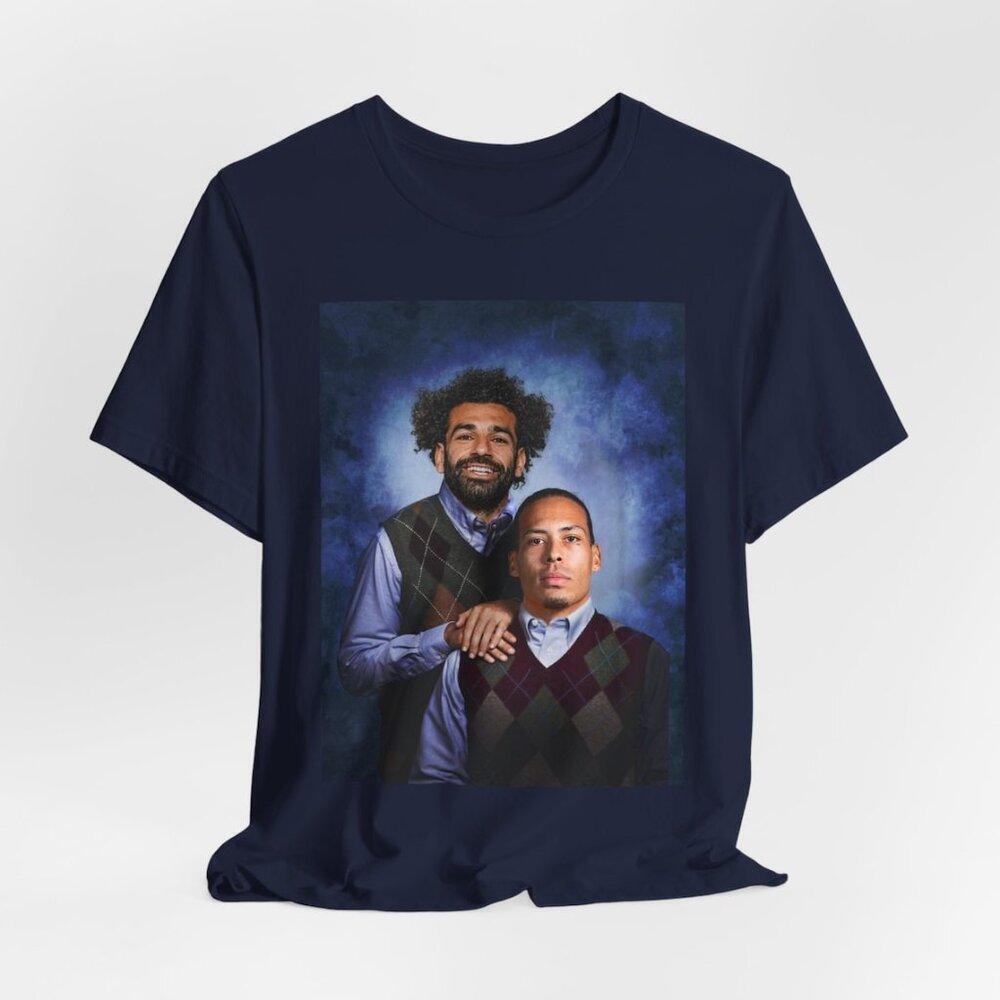 Mo Salah Virgil Tshirt Funny Liverpool Soccer Football T Shirt Cotton Tee